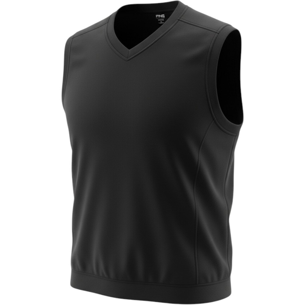 Ping Collection Performance Dynamics Mens Golf Vest V-Neck Black XL Mesh Vest